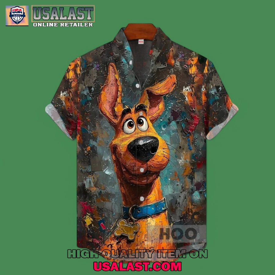 Scooby Doo Oil Painting Style Hawaiian - Adult & Kids T-Shirts, Sweatshirts & Hoodies apparel design preview 1