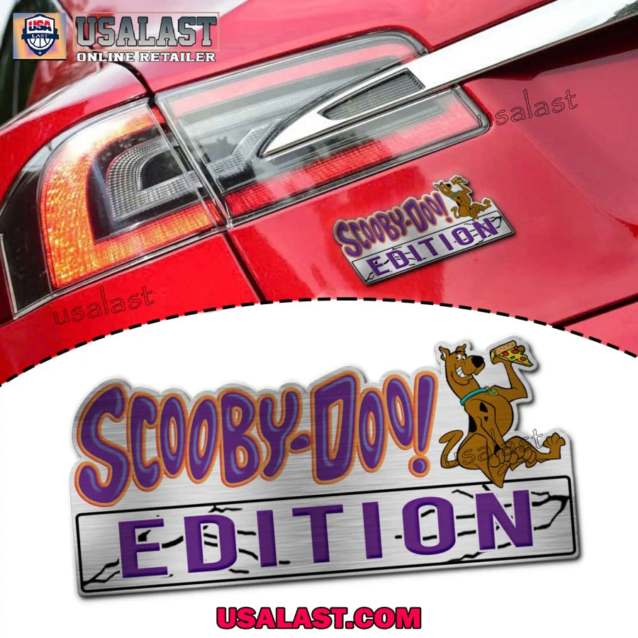 Scooby Doo Pizza Edition Custom 3D Car Badge Sticker - Adult & Kids T-Shirts, Sweatshirts & Hoodies apparel design preview 1