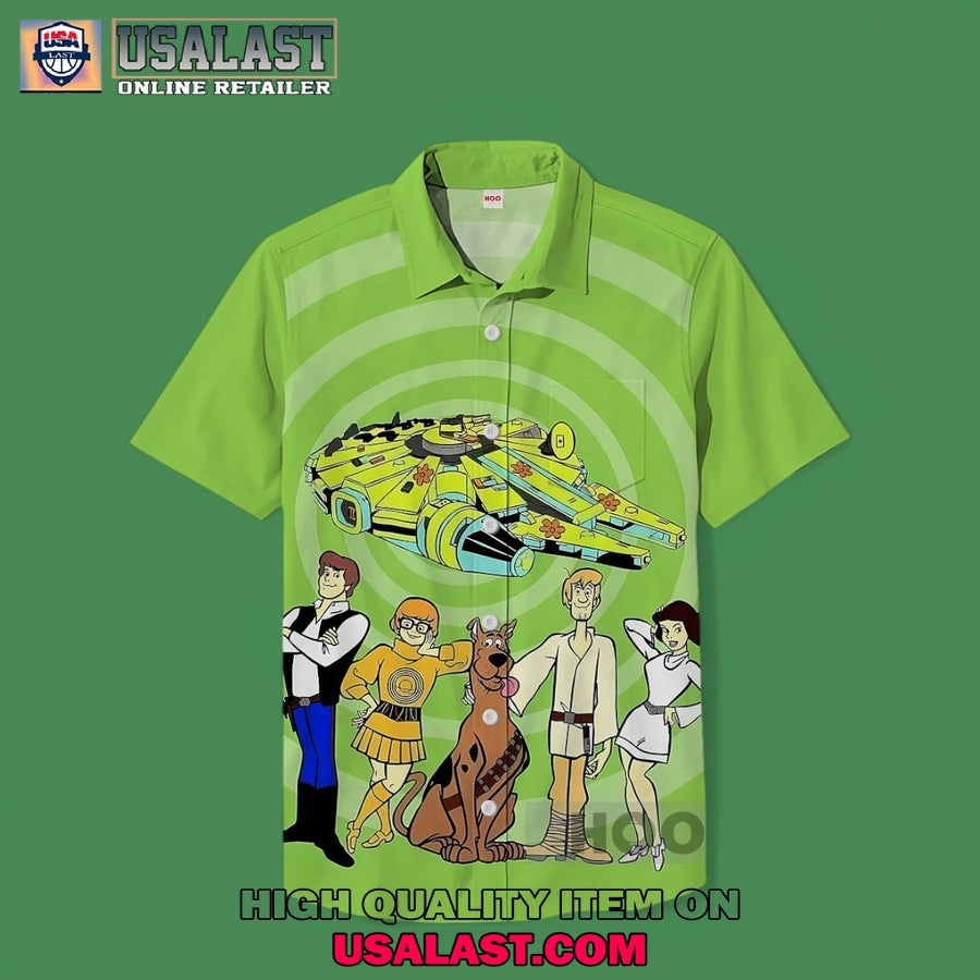 Scooby Doo Sci-Fi Spaceship Hawaiian - Adult & Kids T-Shirts, Sweatshirts & Hoodies apparel design preview 1