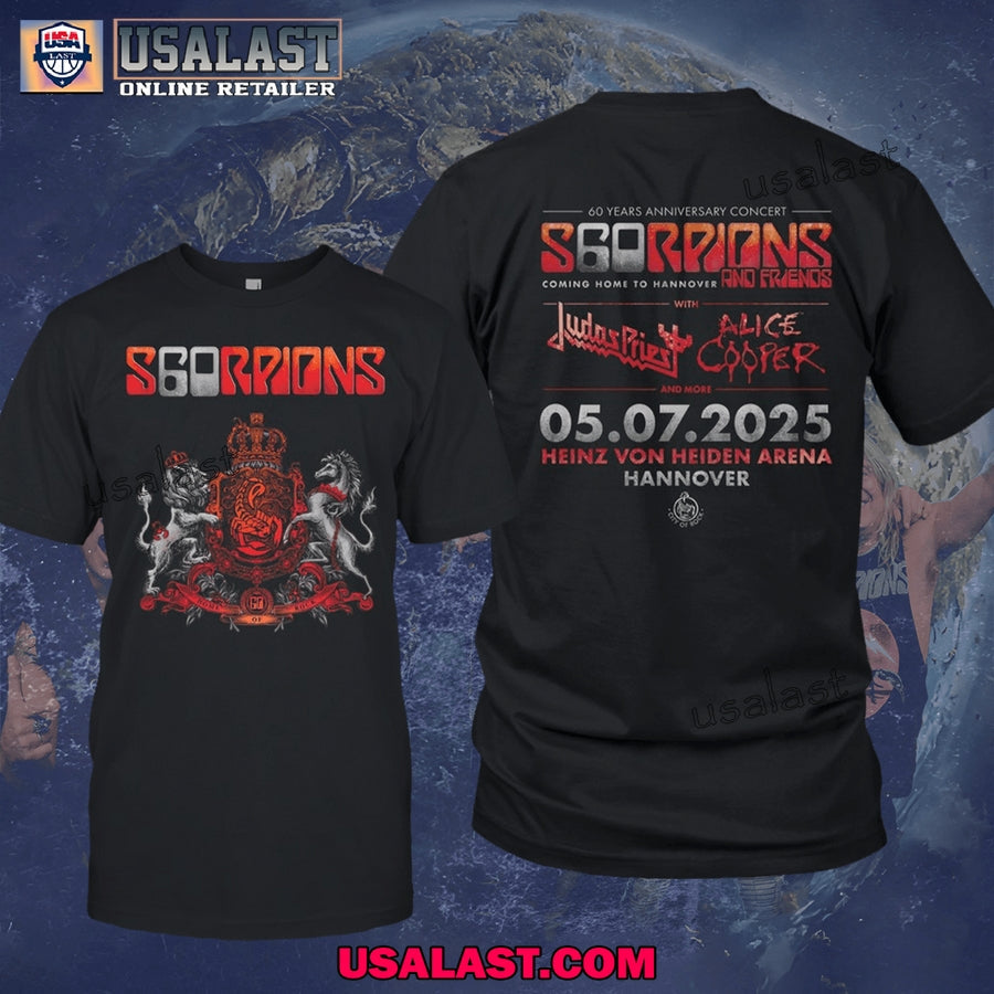 Scorpions 60 Years Anniversary Hannover 2025 Souvenir - Adult & Kids T-Shirts, Sweatshirts & Hoodies apparel design preview 1