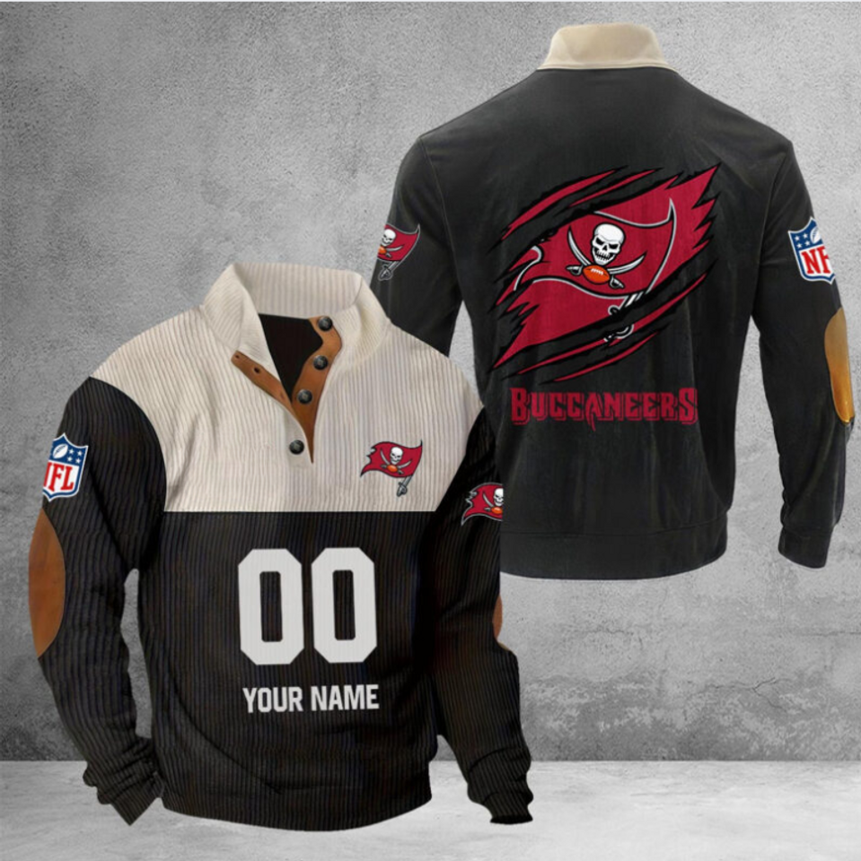 Customize Name And Number Tampa Bay Football Corduroy - Adult & Kids T-Shirts, Sweatshirts & Hoodies apparel design preview 1