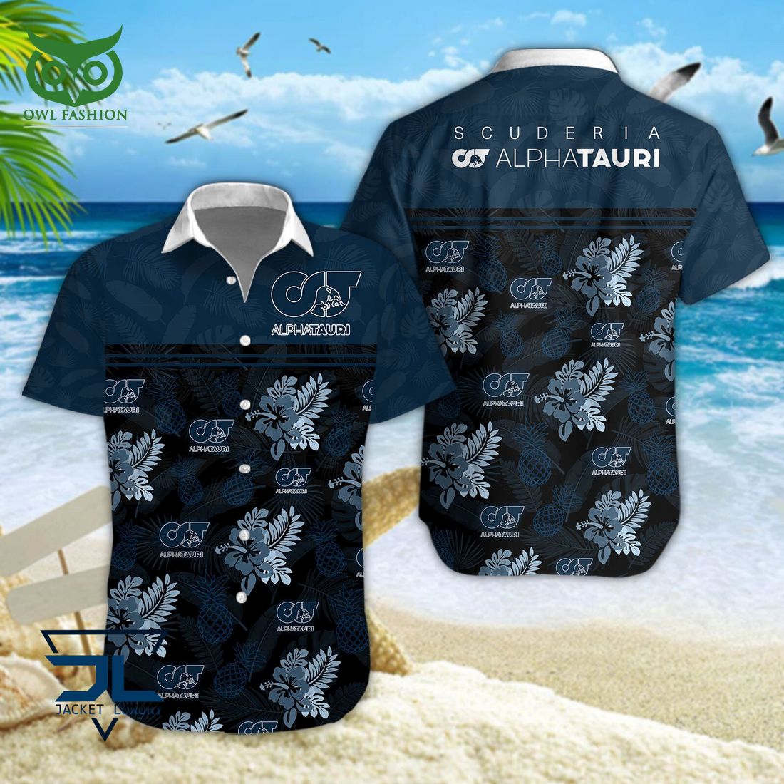 Scuderia AlphaTauri F1 Hot Hawaiian - Adult & Kids T-Shirts, Sweatshirts & Hoodies apparel design preview 1