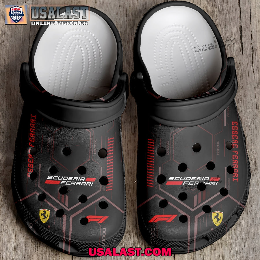 Scuderia Ferrari F1 Team Crocs Clogs Shoes - Adult & Kids T-Shirts, Sweatshirts & Hoodies apparel design preview 1