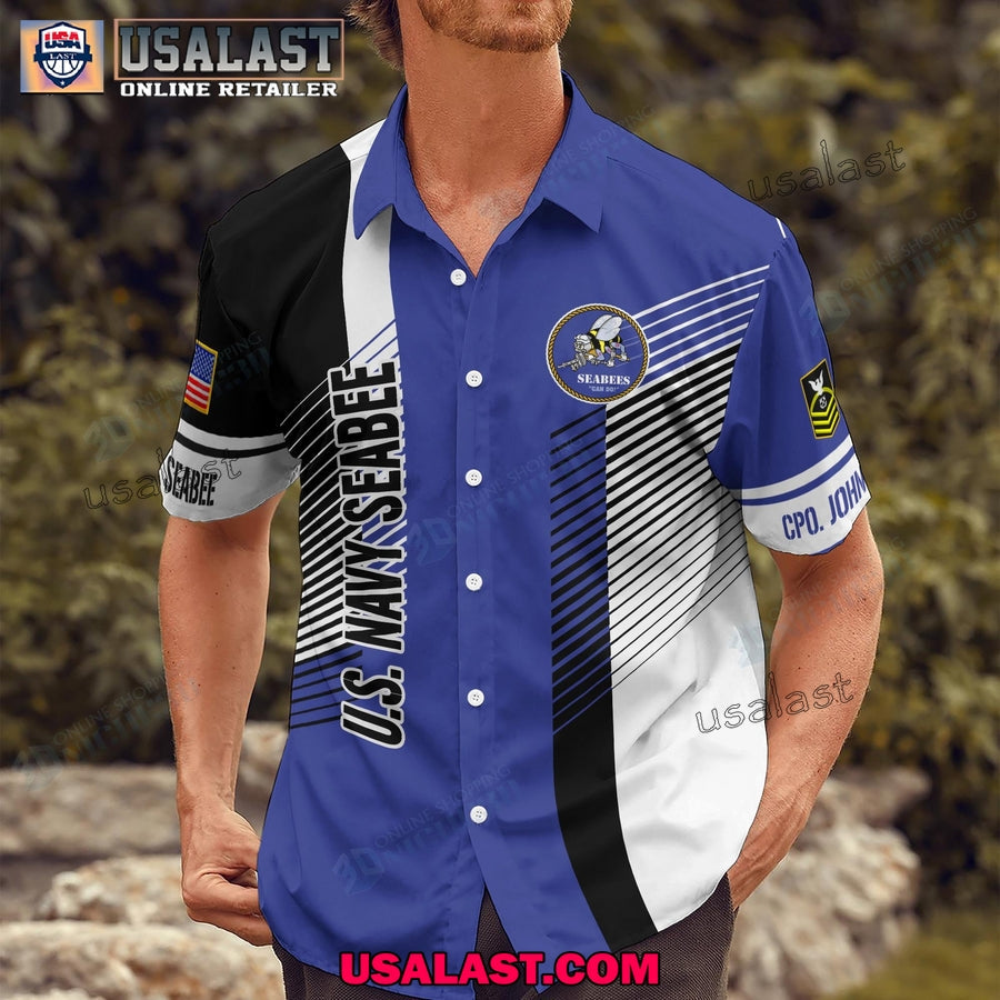 Seabee Hawaiian Polo And - Adult & Kids T-Shirts, Sweatshirts & Hoodies apparel design preview 1