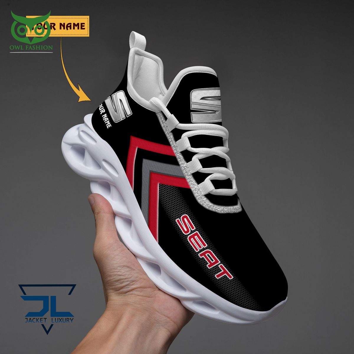 SEAT Automobile Brand Personalized Max Soul Shoes - Adult & Kids T-Shirts, Sweatshirts & Hoodies apparel design preview 1
