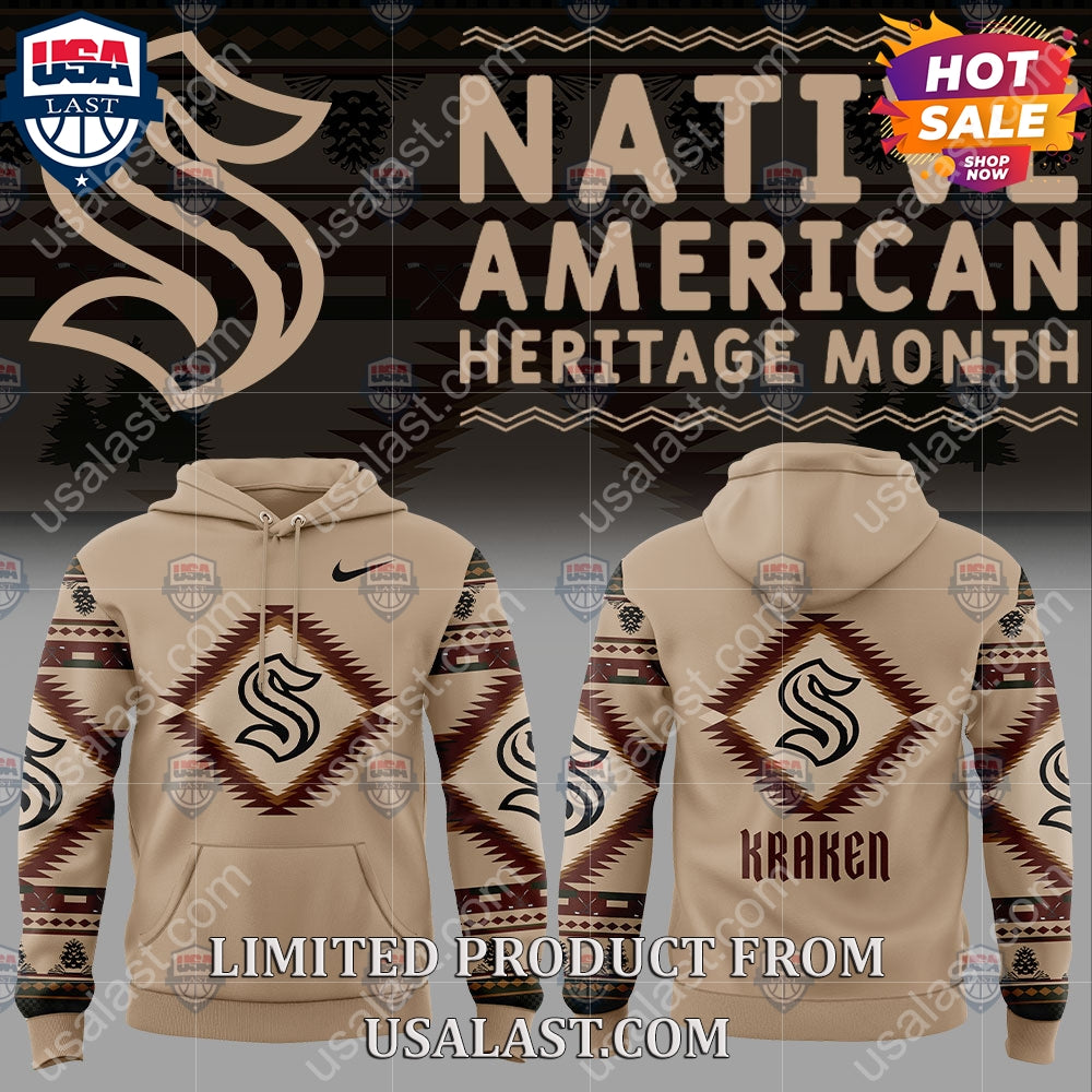 Seattle Kraken NHL Native American Heritage Month - Adult & Kids T-Shirts, Sweatshirts & Hoodies apparel design preview 1