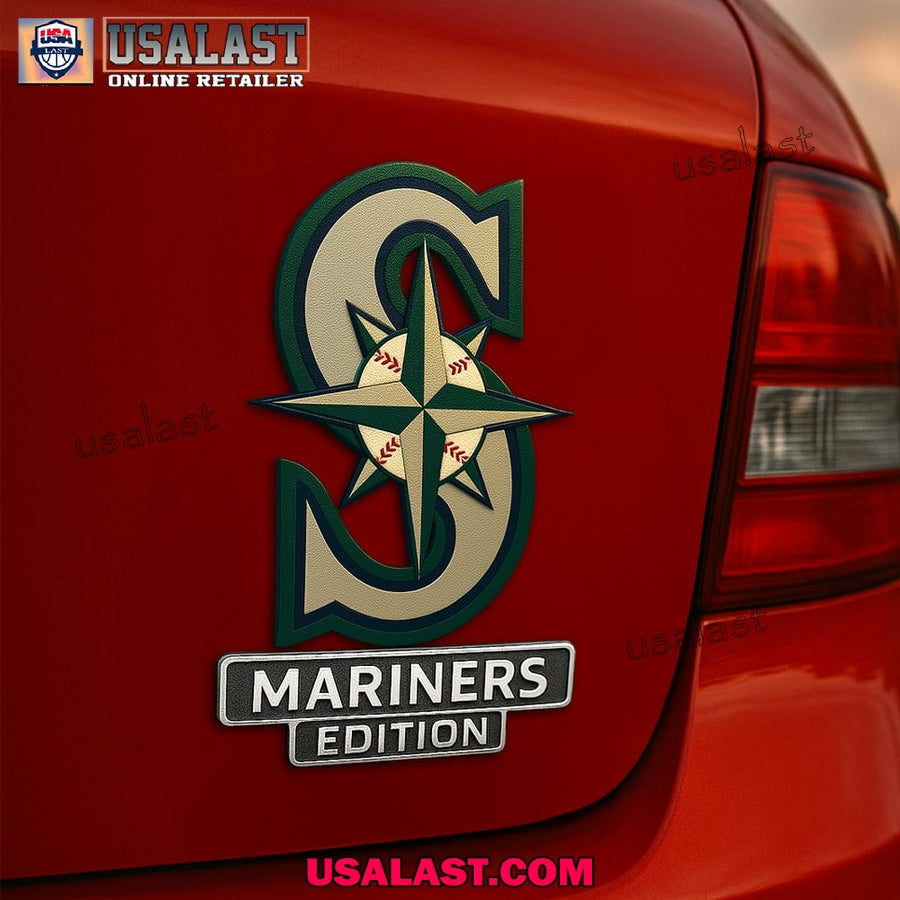 Seattle Mariners Edition Custom 3D Car Badge Sticker - Adult & Kids T-Shirts, Sweatshirts & Hoodies apparel design preview 1