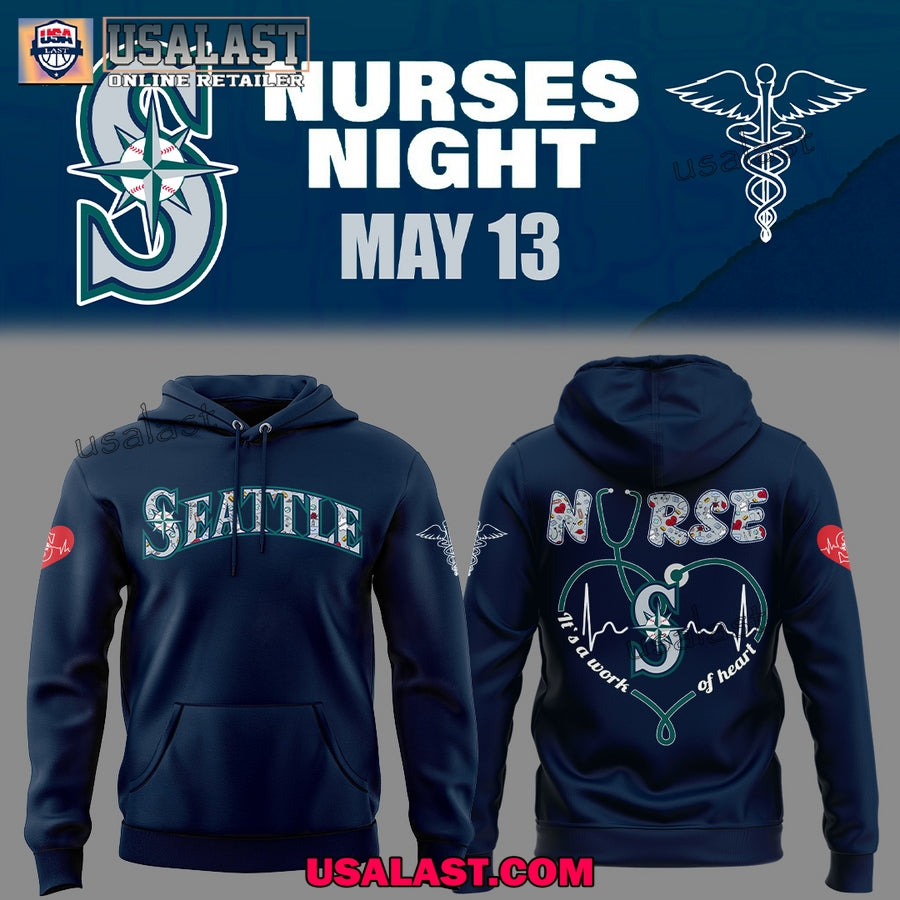 Seattle Mariners Nurses Night All Over Print - Adult & Kids T-Shirts, Sweatshirts & Hoodies apparel design preview 1