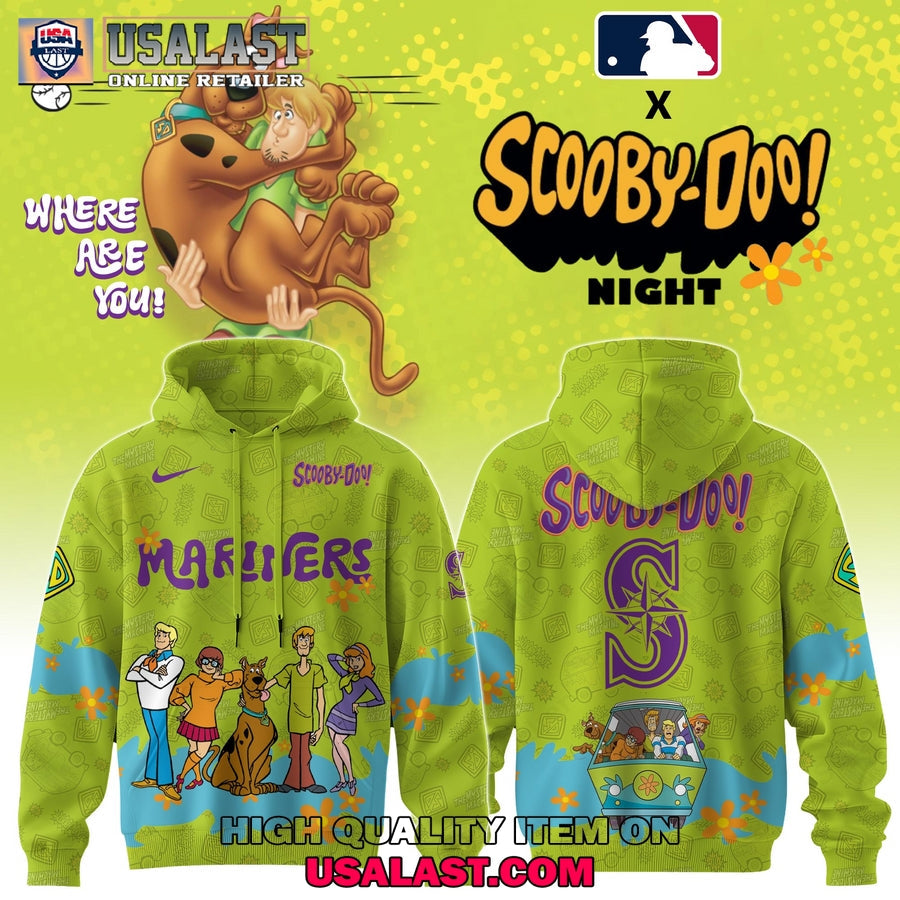 Seattle Mariners Scooby Doo Night 3D Set - Adult & Kids T-Shirts, Sweatshirts & Hoodies apparel design preview 1