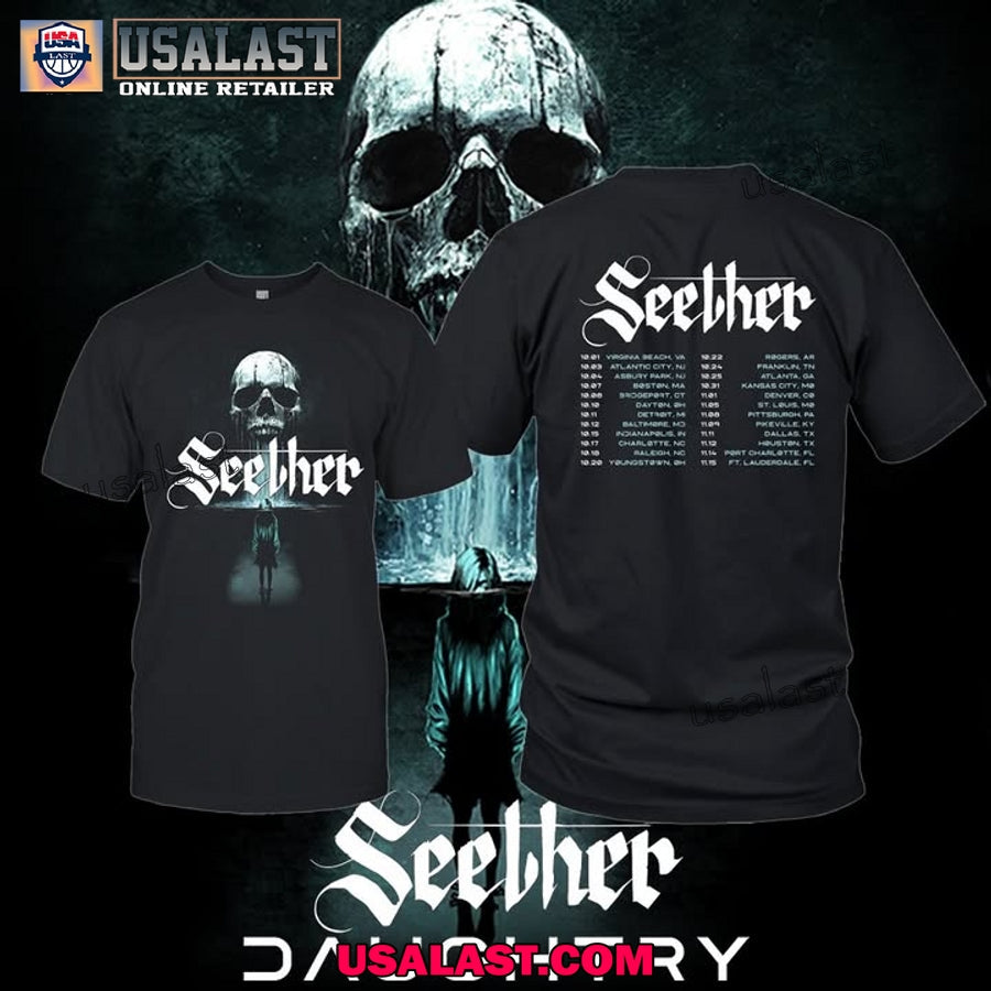 Seether And Daughtry 2025 Tour - Adult & Kids T-Shirts, Sweatshirts & Hoodies apparel design preview 1