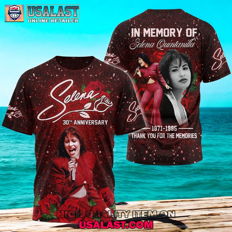 Selena 30th Anniversary 1995-2025 - Adult & Kids T-Shirts, Sweatshirts & Hoodies apparel design preview 1