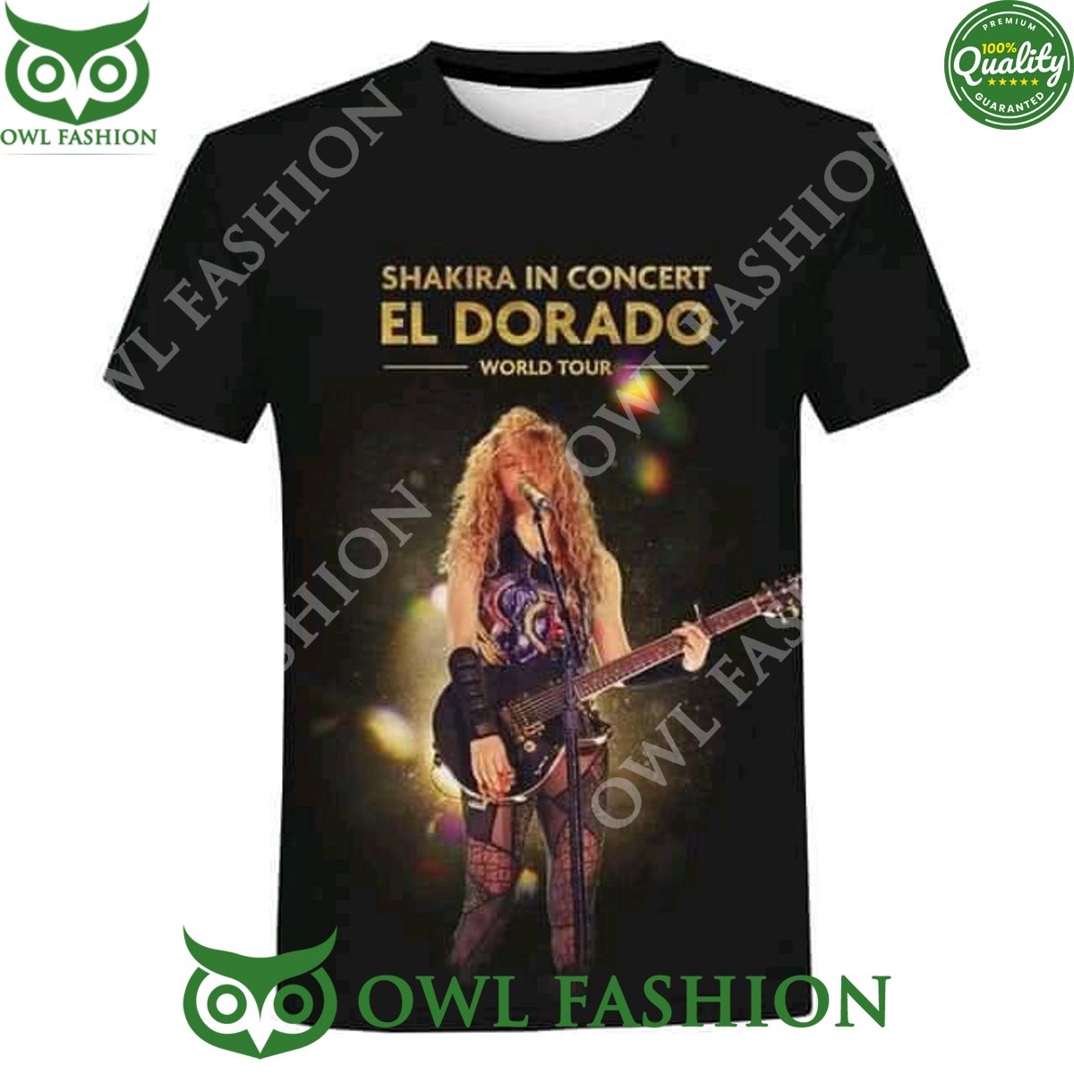 Shakira in concert El Dorado World Tour Premium 2D - Adult & Kids T-Shirts, Sweatshirts & Hoodies apparel design preview 1