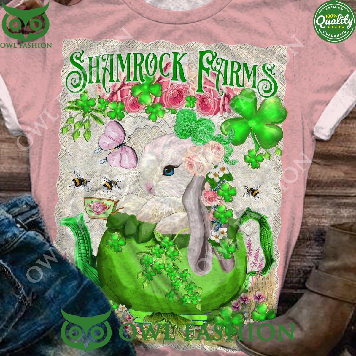 Shamrock Farm St Patricks - Adult & Kids T-Shirts, Sweatshirts & Hoodies apparel design preview 1