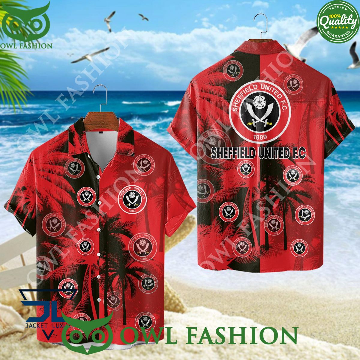 Sheffield United F.C FA Cup football summer Hawaiian - Adult & Kids T-Shirts, Sweatshirts & Hoodies apparel design preview 1