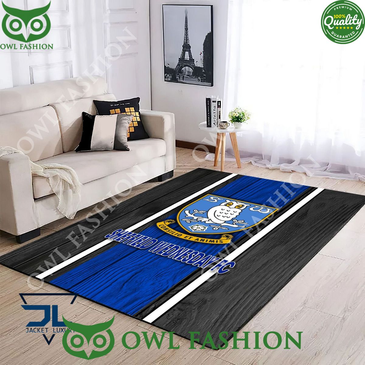 Sheffield Wednesday EFL Football Rug Carpet Living - Adult & Kids T-Shirts, Sweatshirts & Hoodies apparel design preview 1