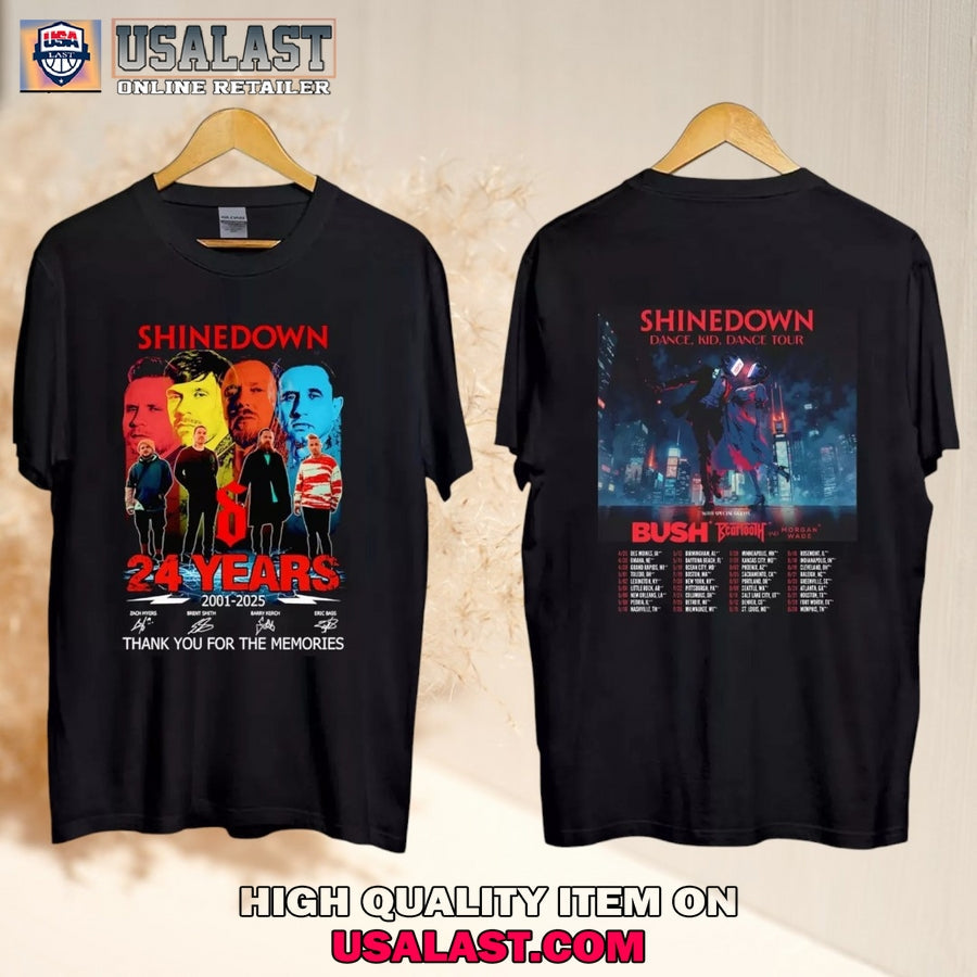 Shinedown Dance Kid Tour 2025 - Adult & Kids T-Shirts, Sweatshirts & Hoodies apparel design preview 1