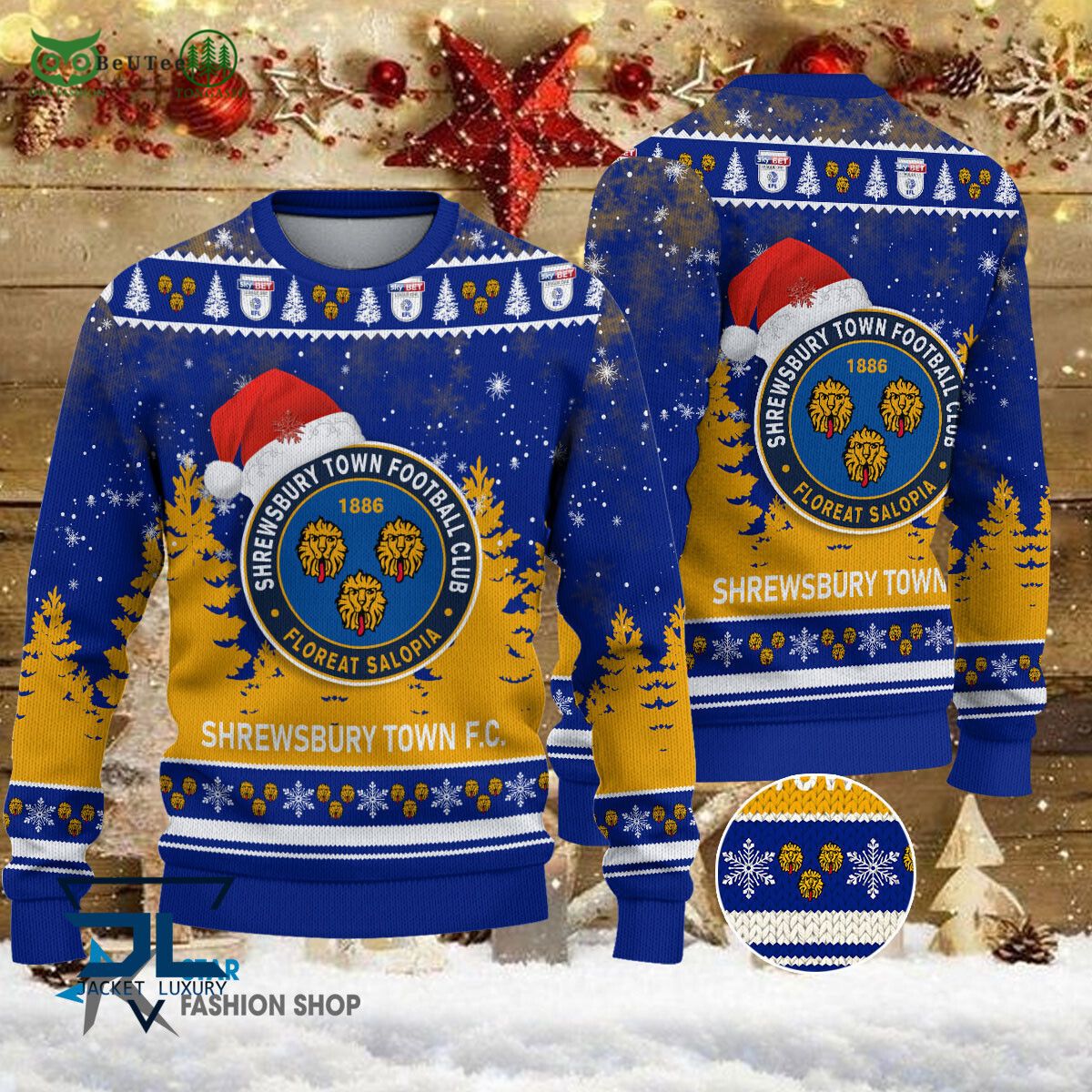 Shrewsbury Town EFL English Football League Champions - Adult & Kids T-Shirts, Sweatshirts & Hoodies apparel design preview 1
