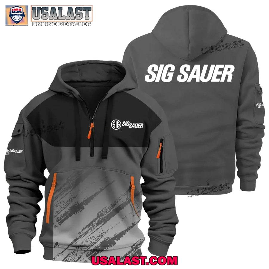 SIG Sauer Gun Brand Heavy Zip - Adult & Kids T-Shirts, Sweatshirts & Hoodies apparel design preview 1