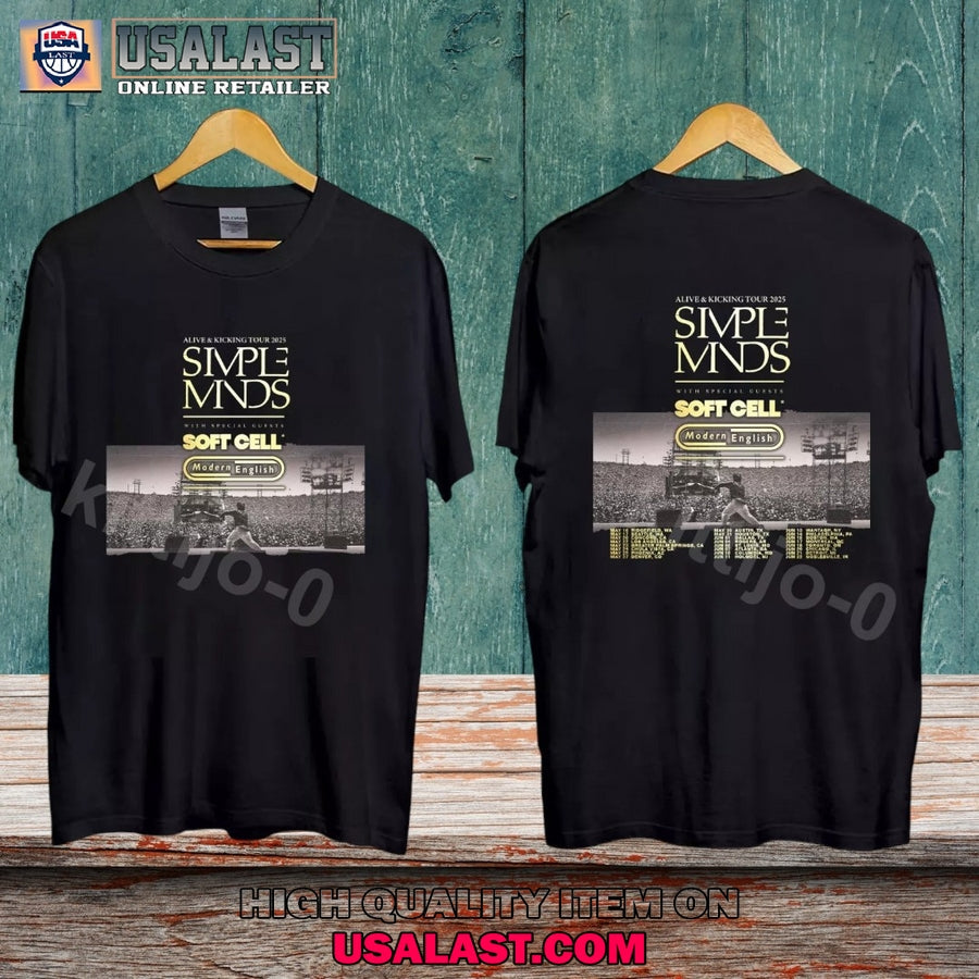 Simple Minds Bring Alive Kicking Tour 2025 - Adult & Kids T-Shirts, Sweatshirts & Hoodies apparel design preview 1