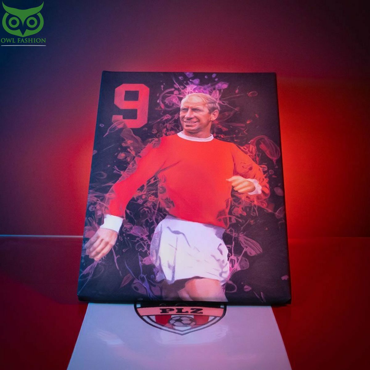 Sir Bobby Charlton Manchester United RIP 2023 Canvas - Adult & Kids T-Shirts, Sweatshirts & Hoodies apparel design preview 1