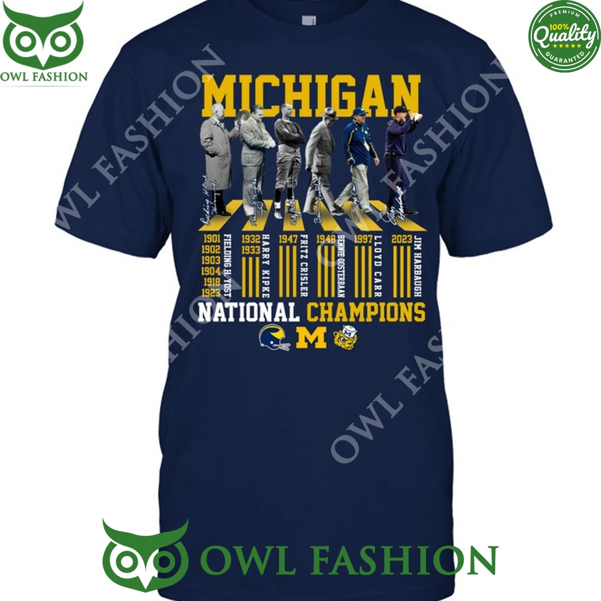 Six Legend Coaches of Michigan Wolverines Jim - Adult & Kids T-Shirts, Sweatshirts & Hoodies apparel design preview 1