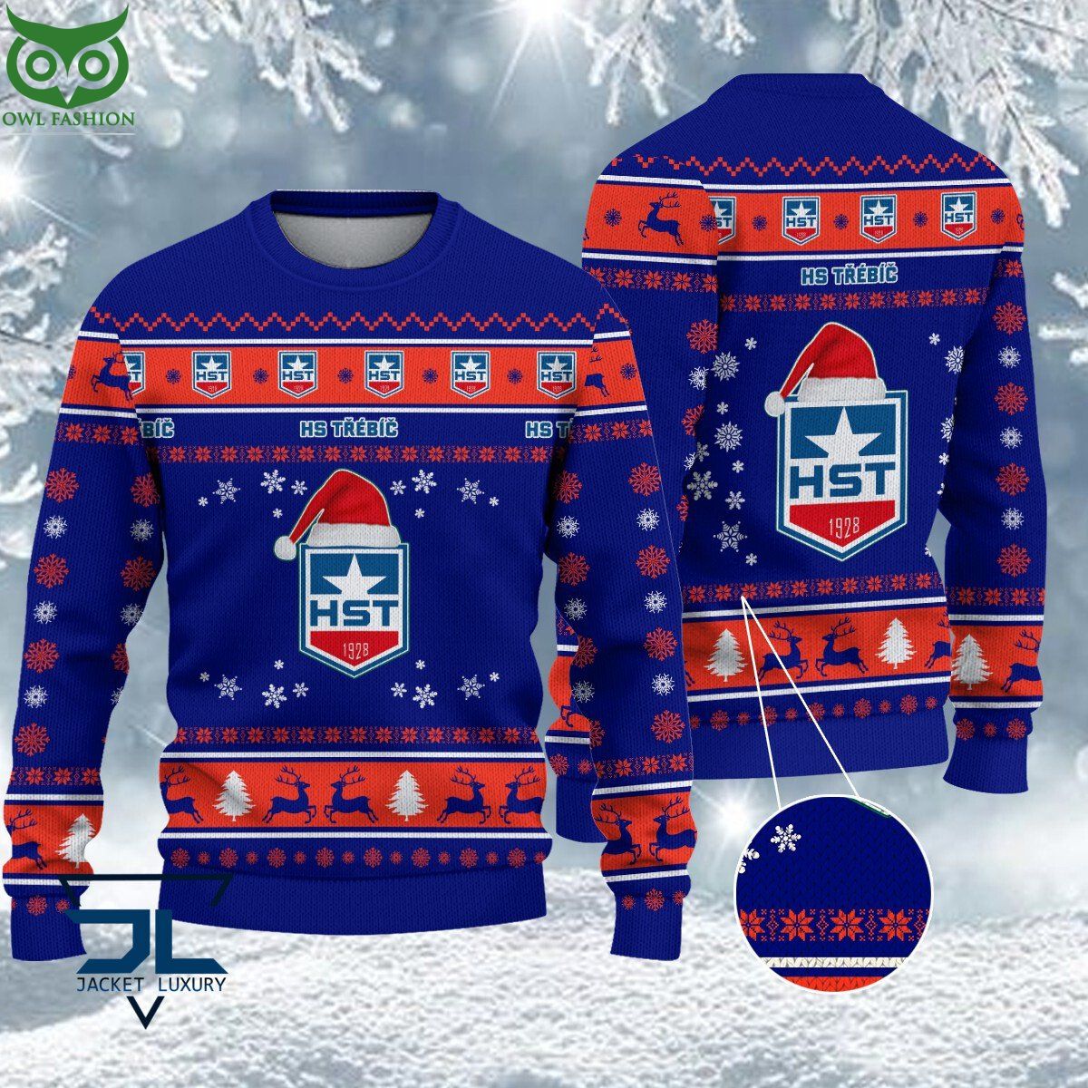 SK Horácká Slavia Trebíc Czech Extraliga Ugly Sweater - Adult & Kids T-Shirts, Sweatshirts & Hoodies apparel design preview 1