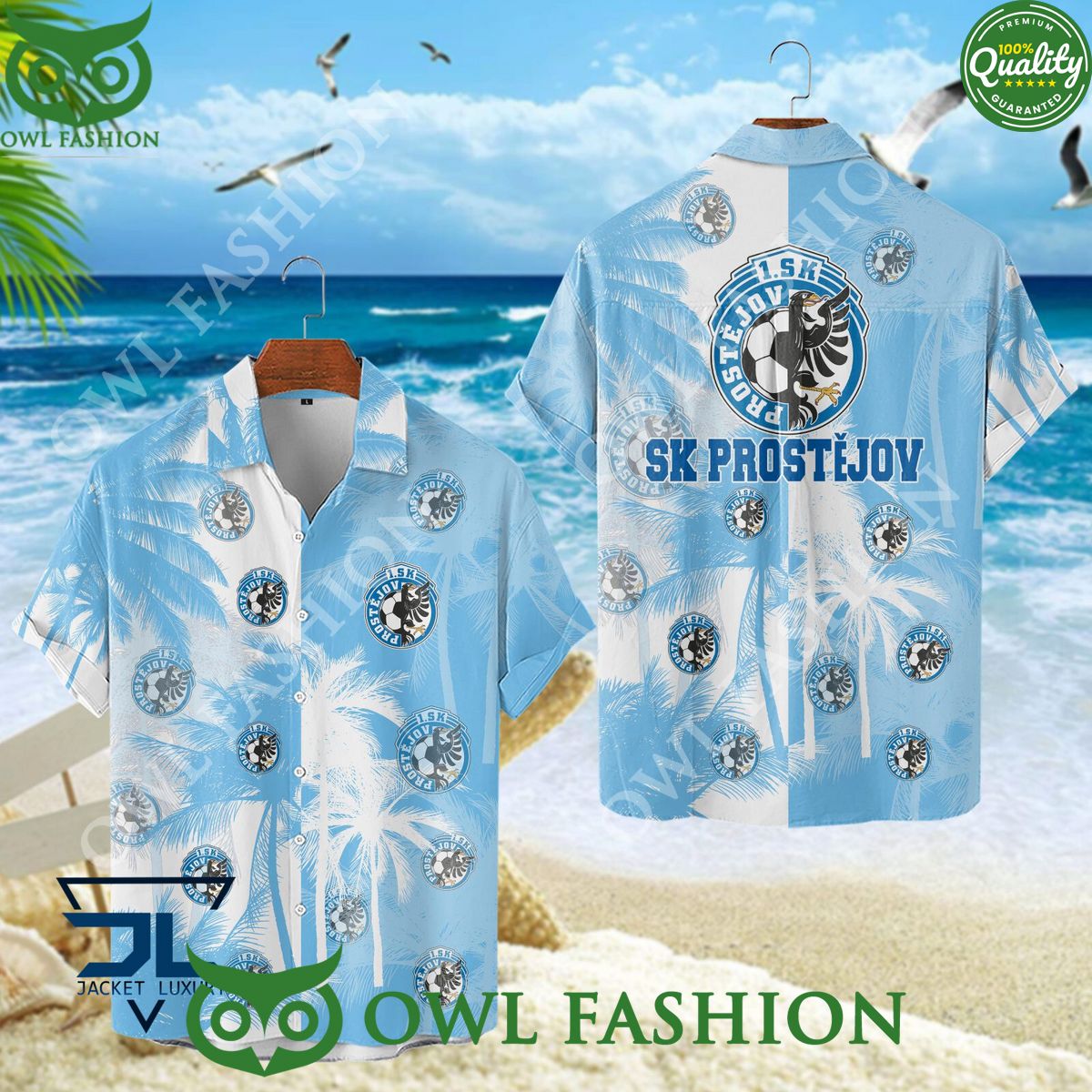 SK Prostejov Czech Football Team Champion Hawaiian - Adult & Kids T-Shirts, Sweatshirts & Hoodies apparel design preview 1