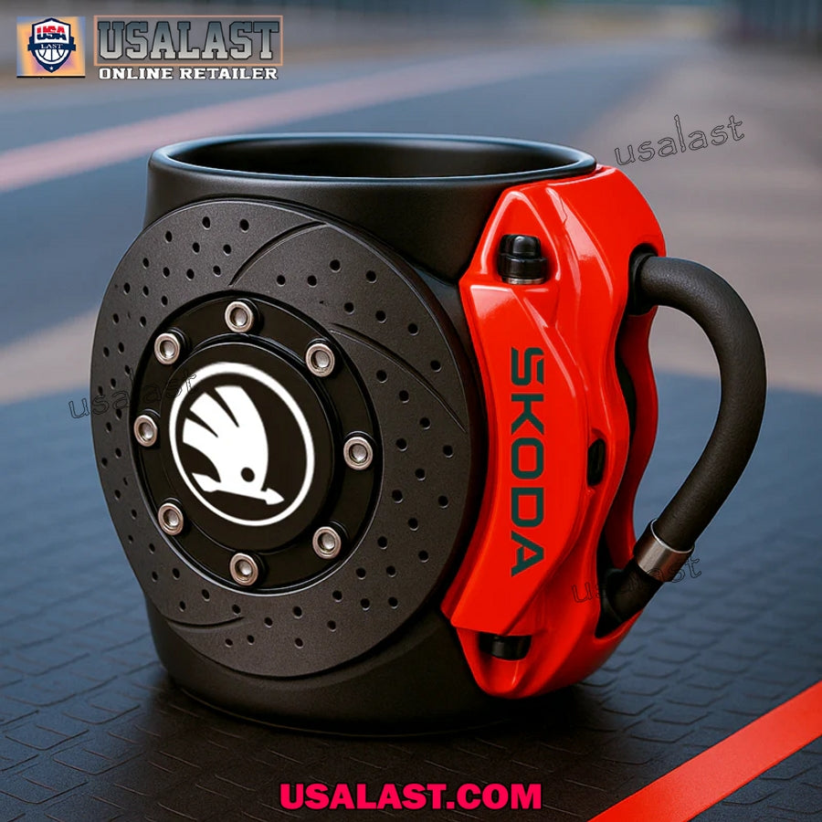 Skoda Car Logo Brake Caliper Mug - Adult & Kids T-Shirts, Sweatshirts & Hoodies apparel design preview 1