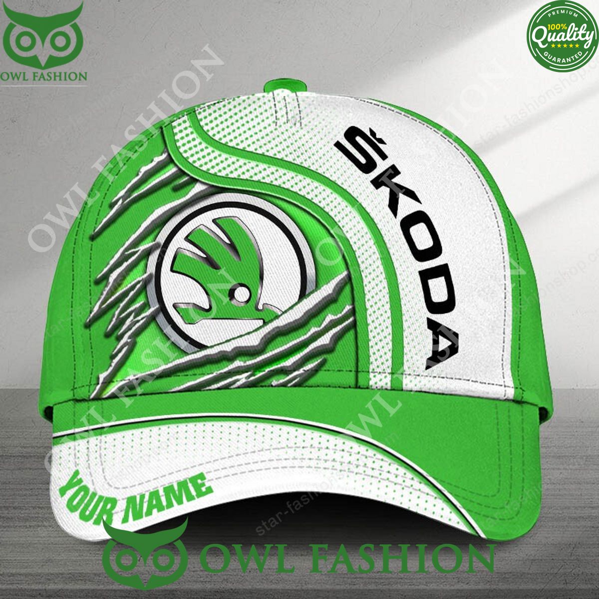 Skoda Czech Automobiles Auto Custom Name Printed Cap - Adult & Kids T-Shirts, Sweatshirts & Hoodies apparel design preview 1