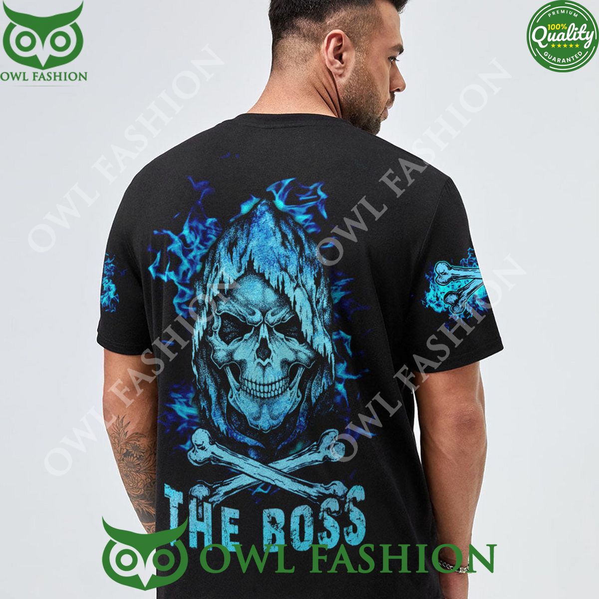 Skull Reaper Couple The Boss And Real - Adult & Kids T-Shirts, Sweatshirts & Hoodies apparel design preview 1