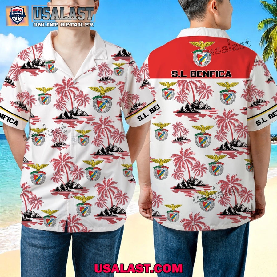 SL Benfica Summer Hawaiian Outfit 2025 - Adult & Kids T-Shirts, Sweatshirts & Hoodies apparel design preview 1