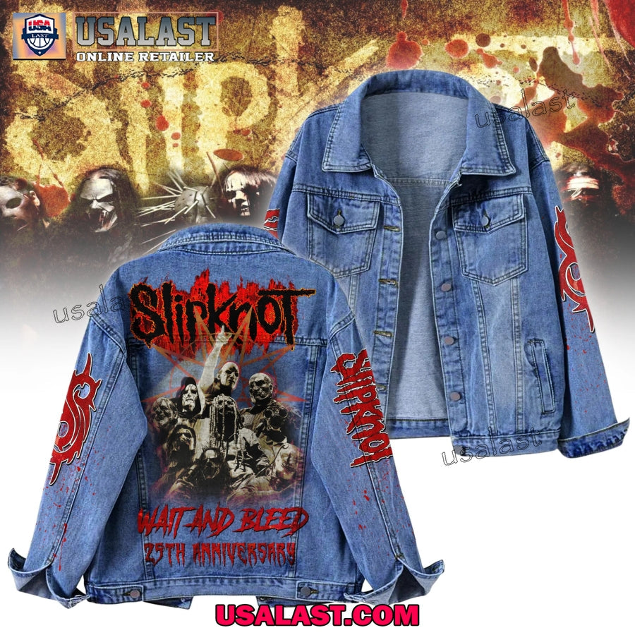 Slipknot 25th Anniversary 2025 Tour Denim Jacket - Adult & Kids T-Shirts, Sweatshirts & Hoodies apparel design preview 1