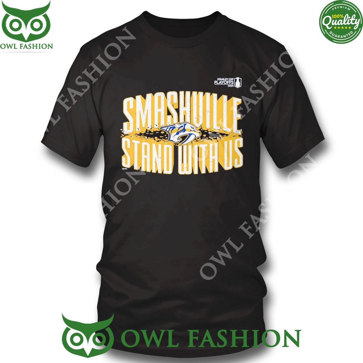 Smashville Stand With Us Nashville Predators 2024 - Adult & Kids T-Shirts, Sweatshirts & Hoodies apparel design preview 1