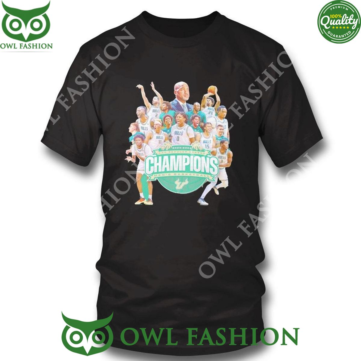 South Florida Bulls 2024 Aac Regular Season Champions - Adult & Kids T-Shirts, Sweatshirts & Hoodies apparel design preview 1