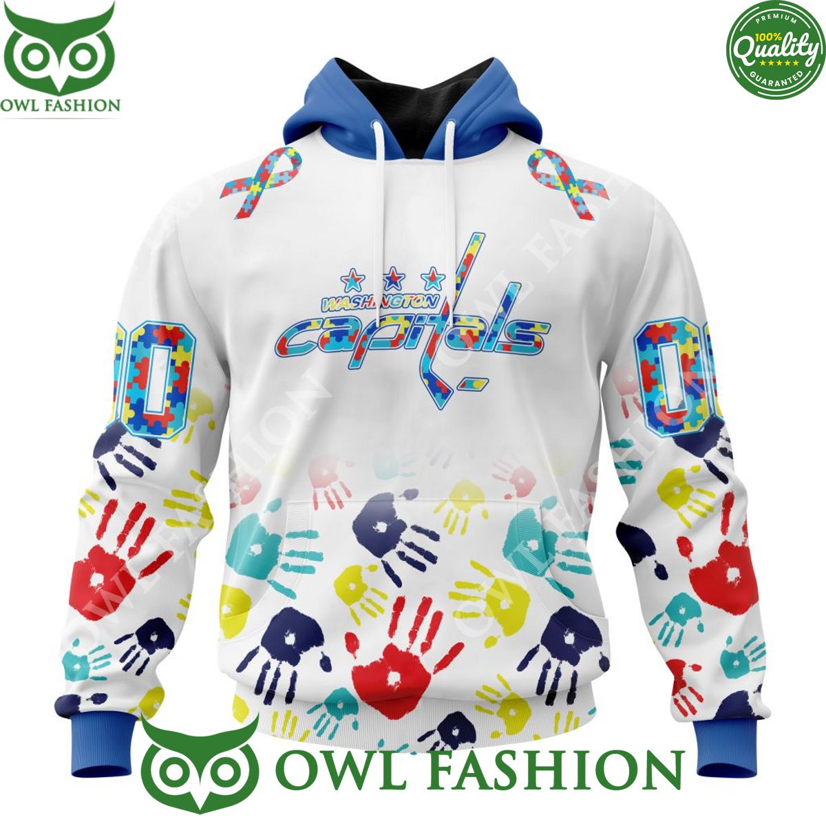 Special Autism Awareness NHL Washington Capitals - Adult & Kids T-Shirts, Sweatshirts & Hoodies apparel design preview 1