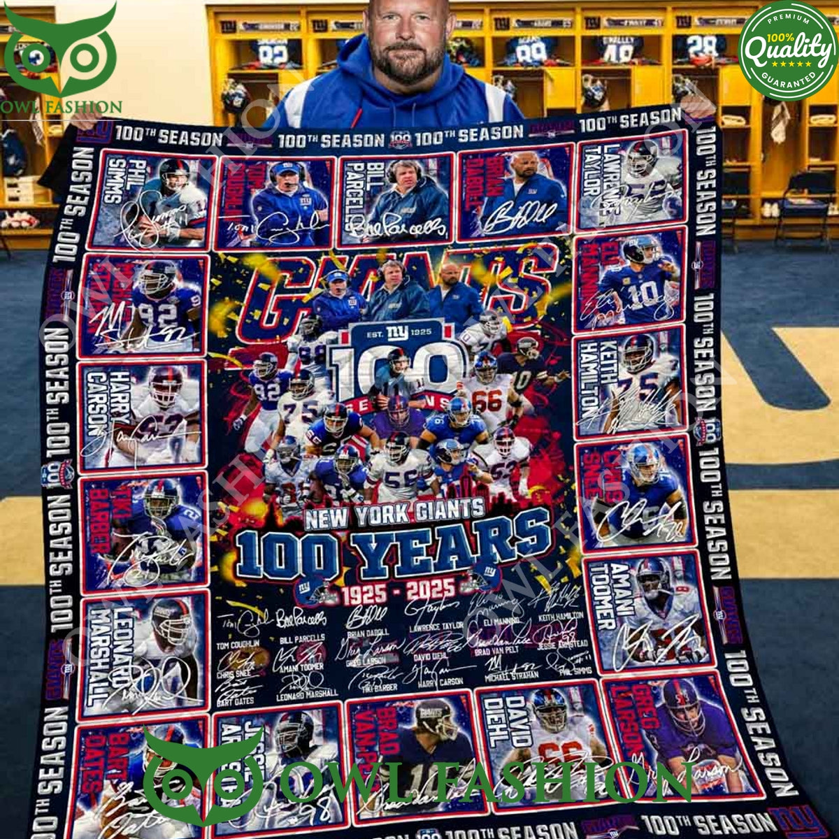 Special The New York Giants 100th Anniversary - Adult & Kids T-Shirts, Sweatshirts & Hoodies apparel design preview 1