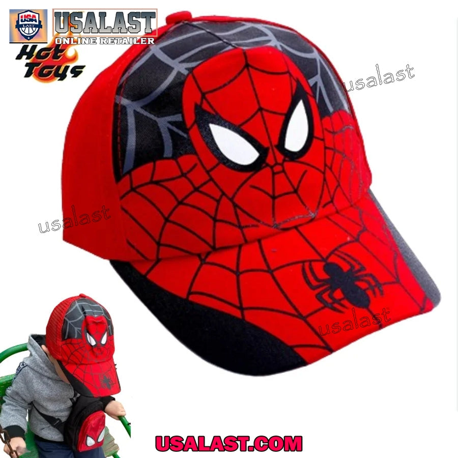 Spiderman Superhero Baseball Cap Childrens Gift - Adult & Kids T-Shirts, Sweatshirts & Hoodies apparel design preview 1