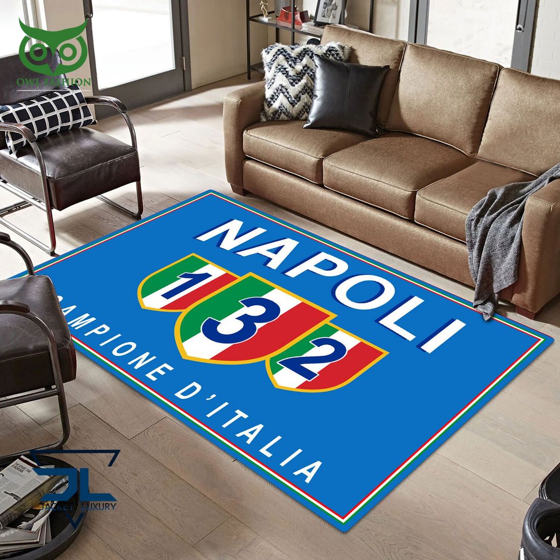 SSC Napoli Tappeto Campioni d'Italia Blue Rug - Adult & Kids T-Shirts, Sweatshirts & Hoodies apparel design preview 1