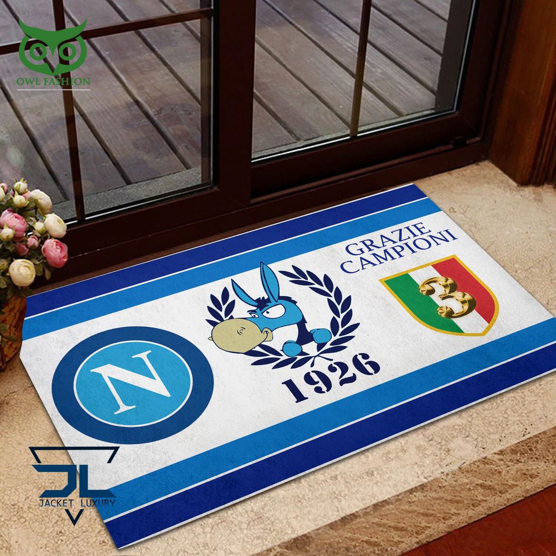 SSC Napoli Zerbino Campioni d'Italia Symbol Doormat - Adult & Kids T-Shirts, Sweatshirts & Hoodies apparel design preview 1