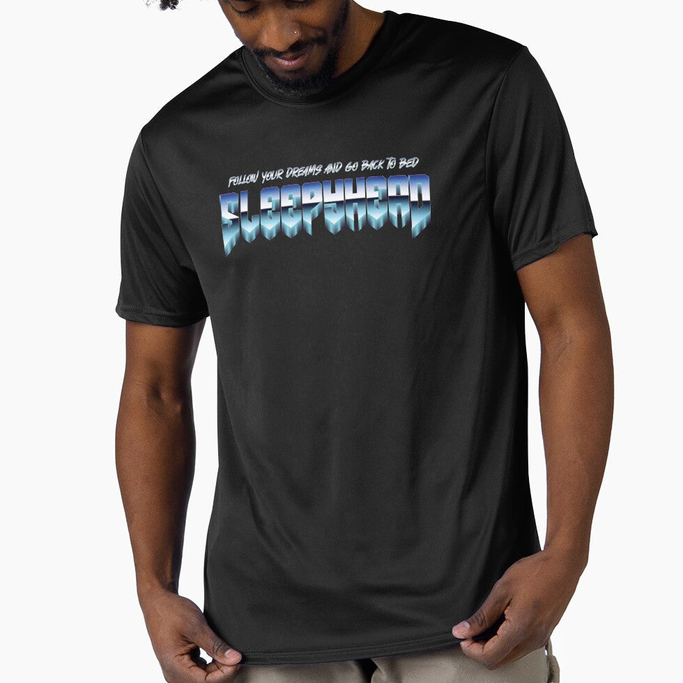 Sleepyhead 80s Neon by Whimsical Thinker - Adult & Kids T-Shirts, Sweatshirts & Hoodies apparel design preview 1