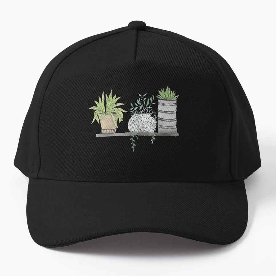 Plants Shelf Plant Mom New Era Snapback - Distressed - Snapback, Trucker Hat, Dad Hat, Denim Baseball Cap