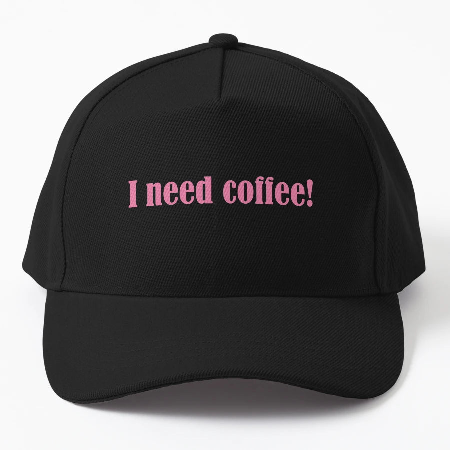 I Need Coffee 2 New Era Snapback - Premium Stitching - Snapback, Trucker Hat, Dad Hat, Denim Baseball Cap