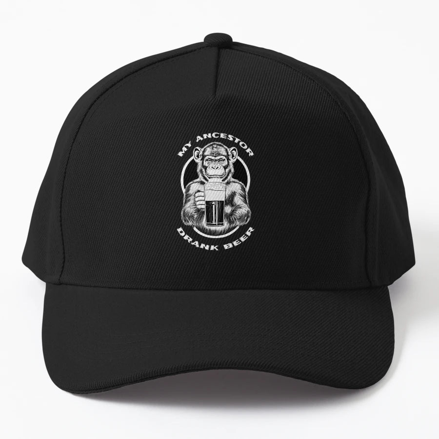 My Ancestor Drank Beer Trucker Hat - Vintage Style - Snapback, Trucker Hat, Dad Hat, Denim Baseball Cap