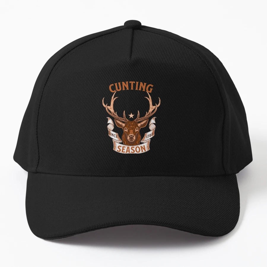 Cunting Season Fun Design Hunting Lovers Trucker Hat - Snapback, Trucker Hat, Dad Hat, Denim Baseball Cap