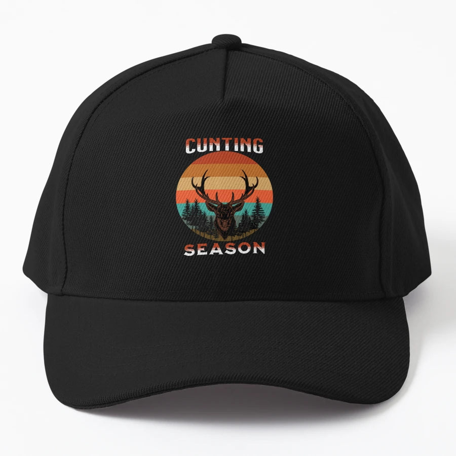 Cunting Season Hunting Dad Lovers Trucker Hat - Premium - Snapback, Trucker Hat, Dad Hat, Denim Baseball Cap