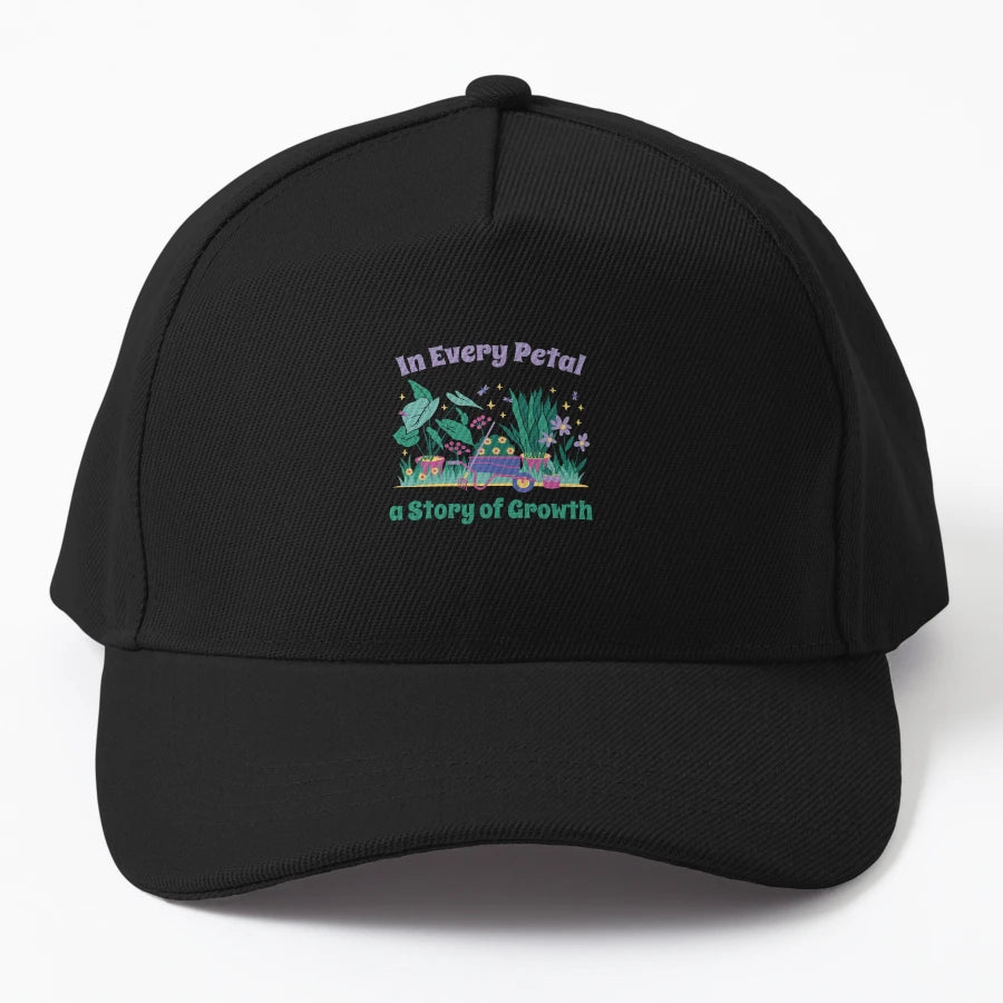 Every Petal Story Growth Trucker Hat - Premium Low-Profile - Snapback, Trucker Hat, Dad Hat, Denim Baseball Cap