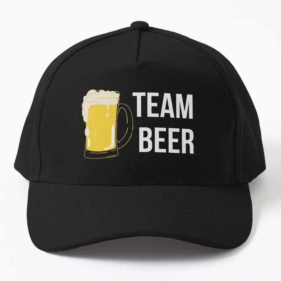 Team Beer Drinker Trucker Hat - Custom Embroidery - Snapback, Trucker Hat, Dad Hat, Denim Baseball Cap