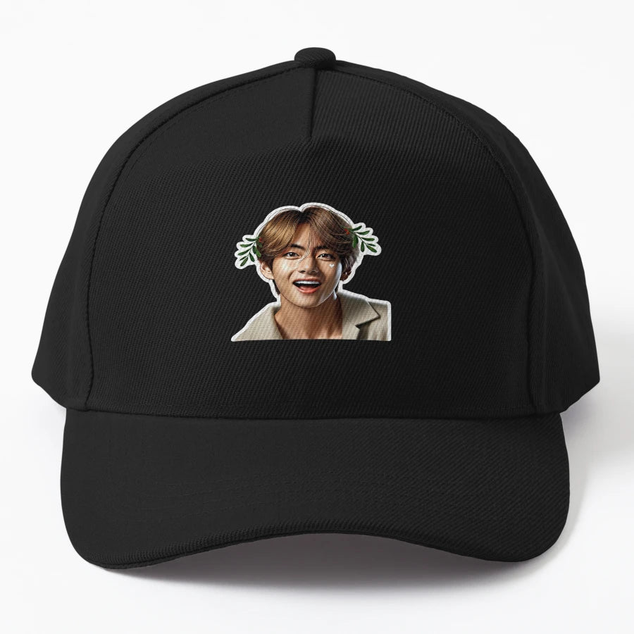 Taehyungs Holiday Glow Festive Bts Inspired Army Trucker Hat - Snapback, Trucker Hat, Dad Hat, Denim Baseball Cap
