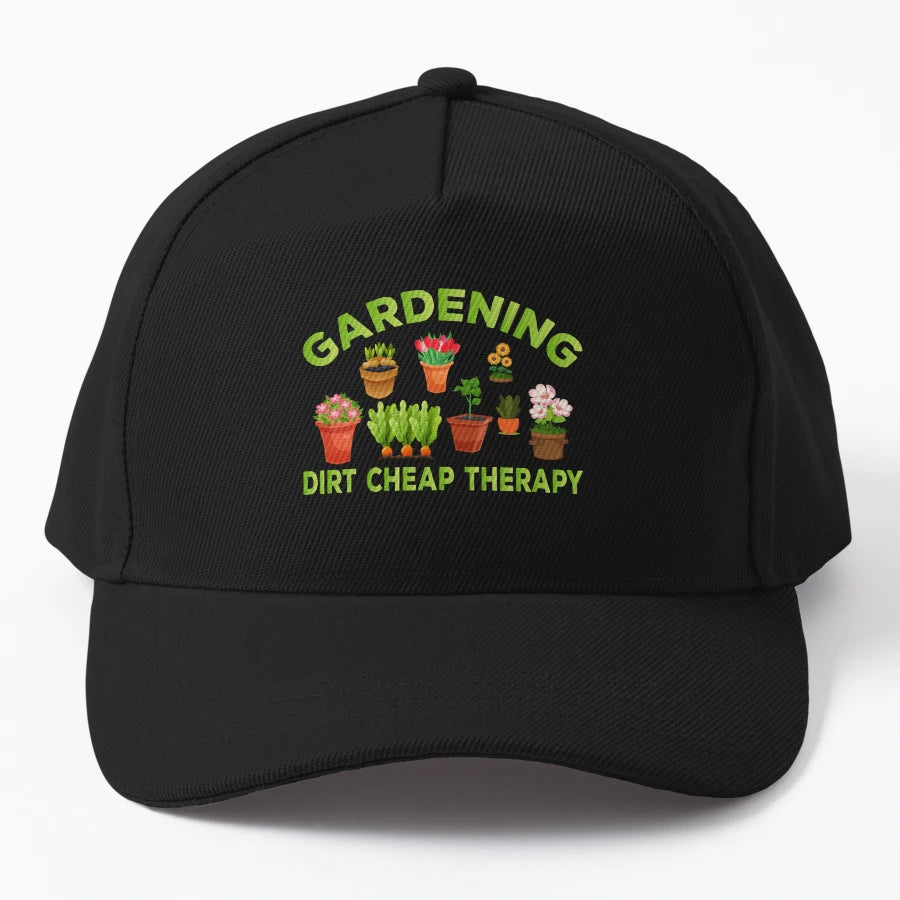 Gardening Dirt Cheap Therapy New Era Snapback - Exclusive - Snapback, Trucker Hat, Dad Hat, Denim Baseball Cap