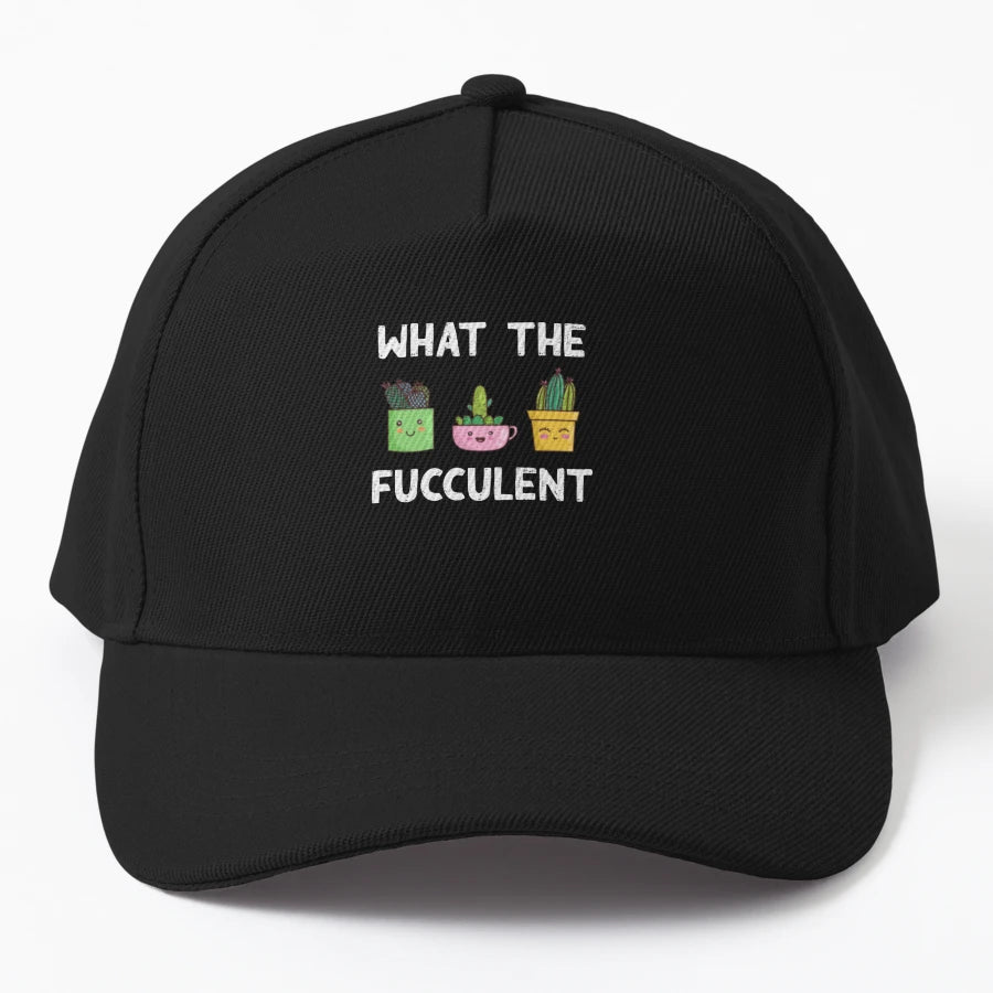 What Fucculent Succulent Cactus Pun Funny Gift OTTO Dad Hat - Snapback, Trucker Hat, Dad Hat, Denim Baseball Cap